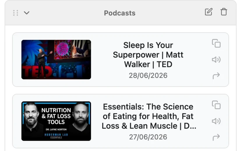 Summary library in light mode